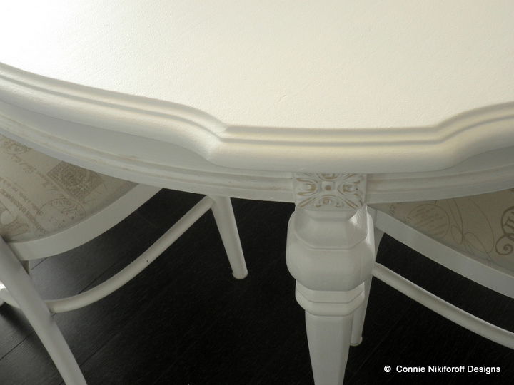 ugly duckling to swan a second hand table becomes a real gem, A very pretty slightly scalloped edge