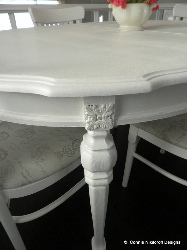 ugly duckling to swan a second hand table becomes a real gem, Leg view close up