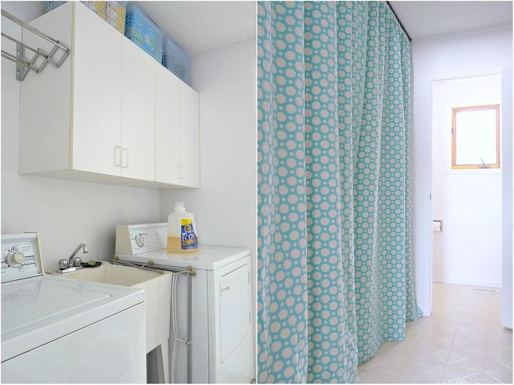 cheater laundry room makeover, diy, home decor, laundry rooms