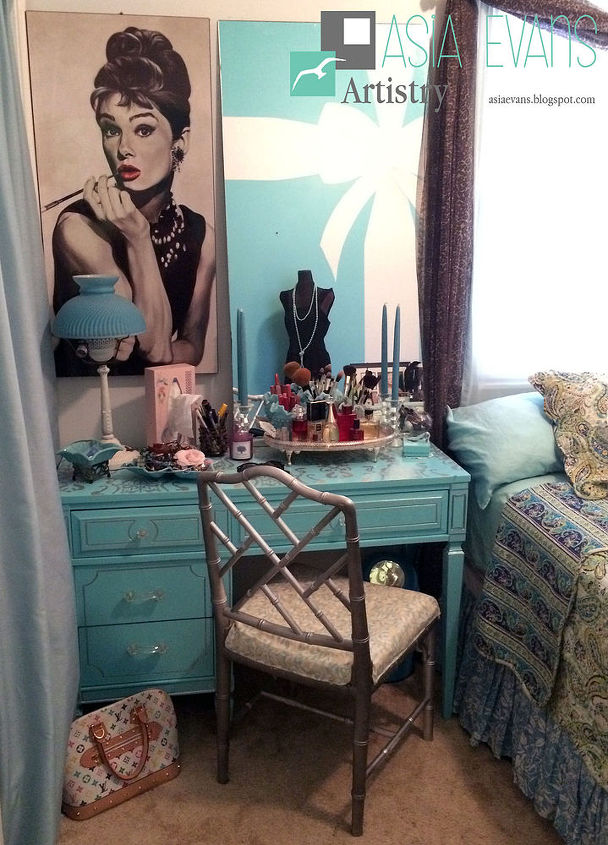 breakfast at tiffany s themed room, bedroom ideas, closet, diy, painted furniture, painting