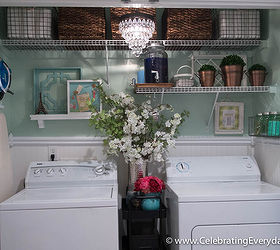 before after my laundry room makeover, laundry rooms