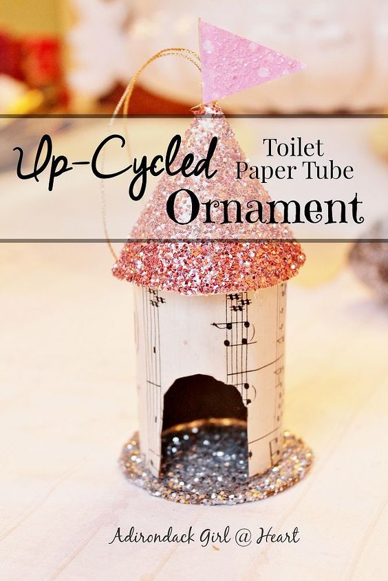 up cycled toilet paper tube birdhouse ornament, christmas decorations, crafts, how to, repurposing upcycling, seasonal holiday decor