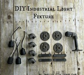 diy industrial vanity light 67, bathroom ideas, how to, lighting, repurposing upcycling