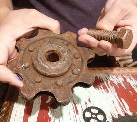diy steampunk industrial gear art, crafts, how to, repurposing upcycling, wall decor