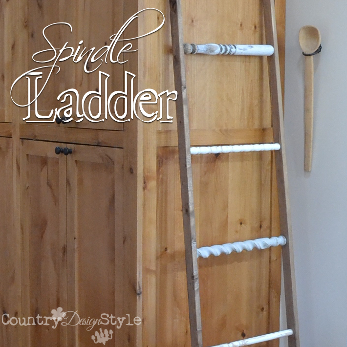 spindle ladder, home decor, painted furniture, repurposing upcycling