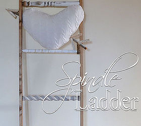 spindle ladder, home decor, painted furniture, repurposing upcycling