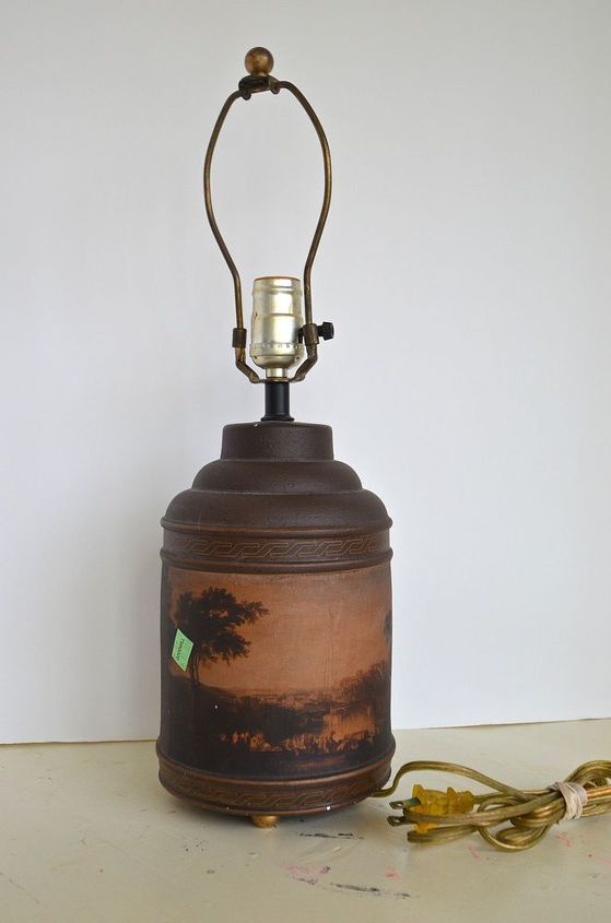 thrift store lamp and lampshade makeover, crafts, how to, lighting, repurposing upcycling