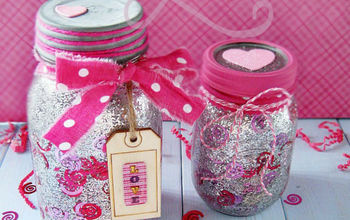 Confetti Valentine Mason Jars