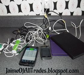 diy charging station with a power strip compartment, crafts, diy, electrical, how to, organizing, woodworking projects