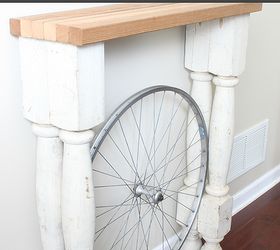 perfect foyer table for a narrow shallow space, foyer, how to, painted furniture, repurposing upcycling, urban living
