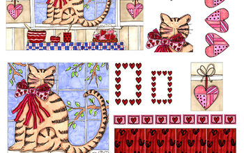 Valentine Graphics Become Cards, Glass Pendants and More!