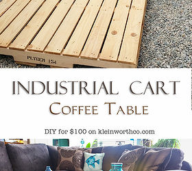 industrial cart coffee table, painted furniture, pallet, repurposing upcycling