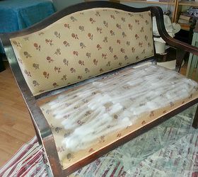 upcycling an old english settee, cleaning tips, living room ideas, painted furniture, repurposing upcycling, reupholster