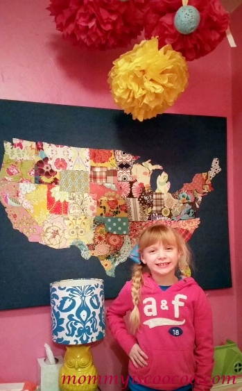 usa fabric remnant map, crafts, how to, repurposing upcycling, reupholster