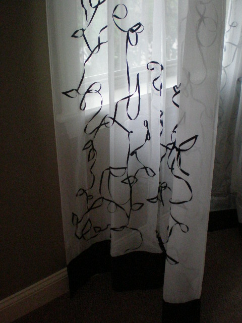 cortinas con cintas para el dormitorio principal
