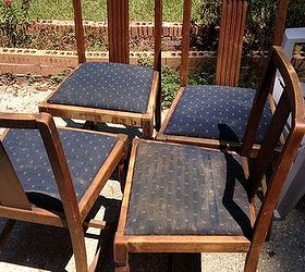 repurposed old unused and dirty chairs to cool bench, Before