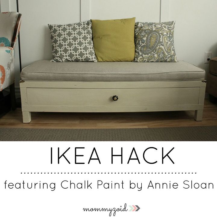 ikea hack upcycled tv stand to storage bench, chalk paint, painting, repurposing upcycling