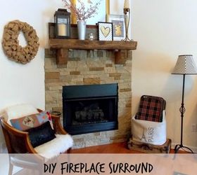diy fireplace surround using airstone, diy, fireplaces mantels, how to