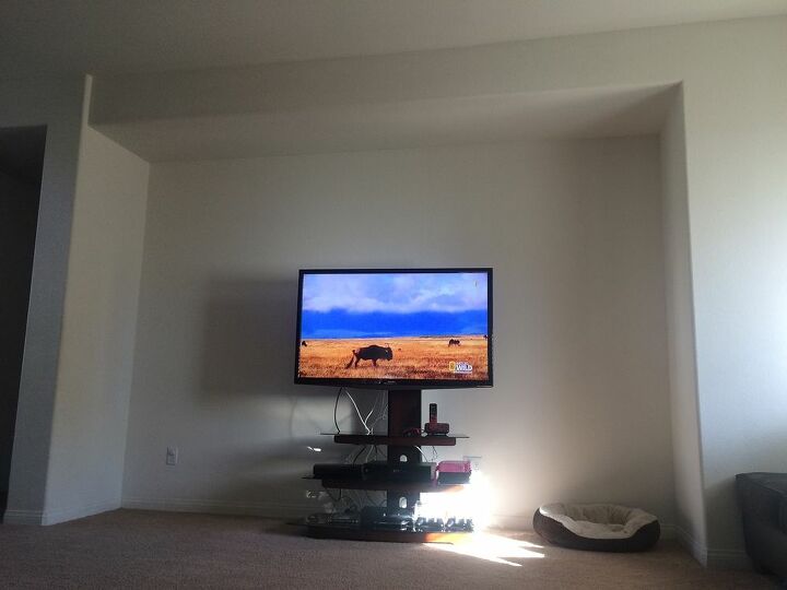 q ideas to decorate a big tv wall, entertainment rec rooms, home decor, living room ideas, wall decor