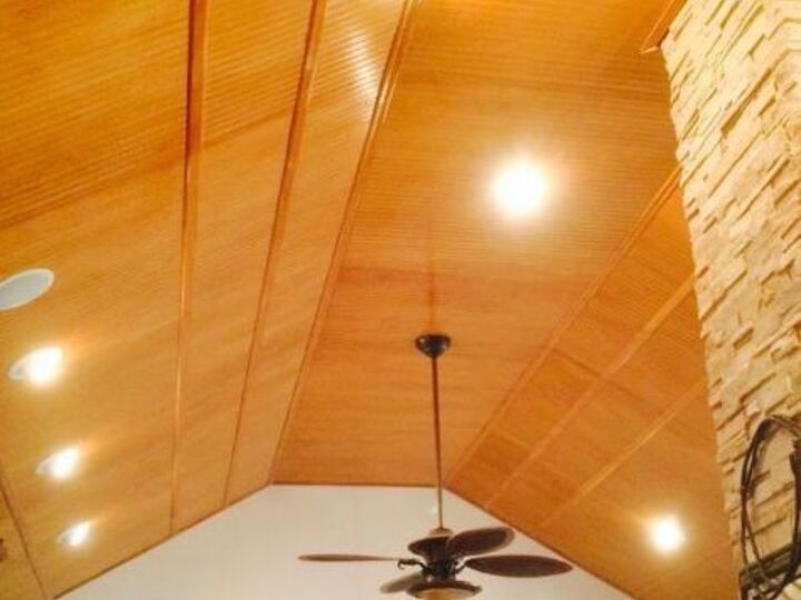 diy white ceiling on glazed beadboard, diy, home improvement, how to, painting