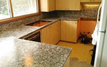 Updating The Out Dated Kitchen Countertops Faux Finish