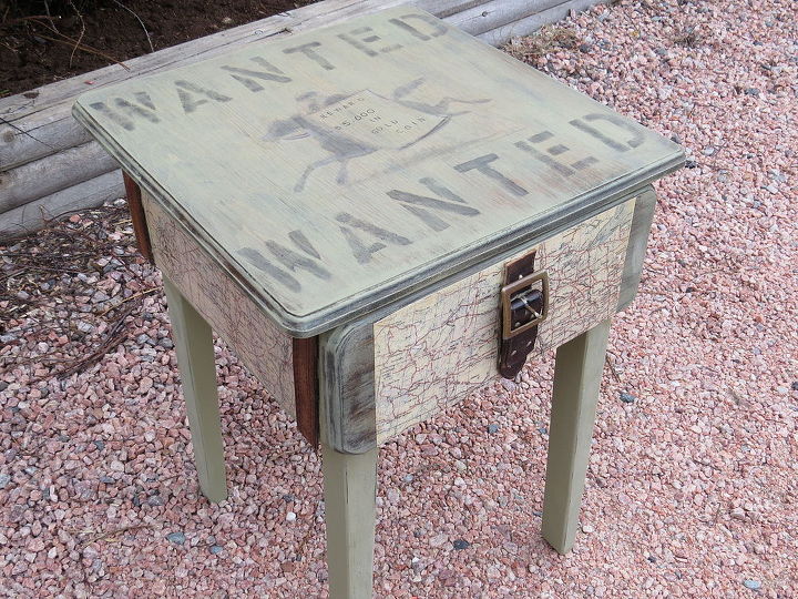 re purposed accent tables, chalk paint, chalkboard paint, painted furniture