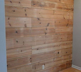 reclaimed wood plank wall, bedroom ideas, painting, wall decor, woodworking projects