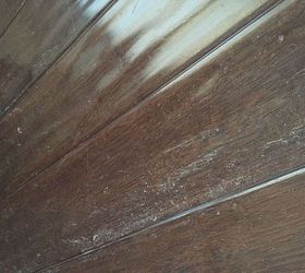 q how to sand and stain lacquered floor, flooring, hardwood floors, high gloss peeling from surface