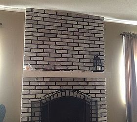 help design my white washed brick fireplace mantle