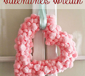 valentine s pom wreath, crafts, how to, seasonal holiday decor, valentines day ideas, wreaths