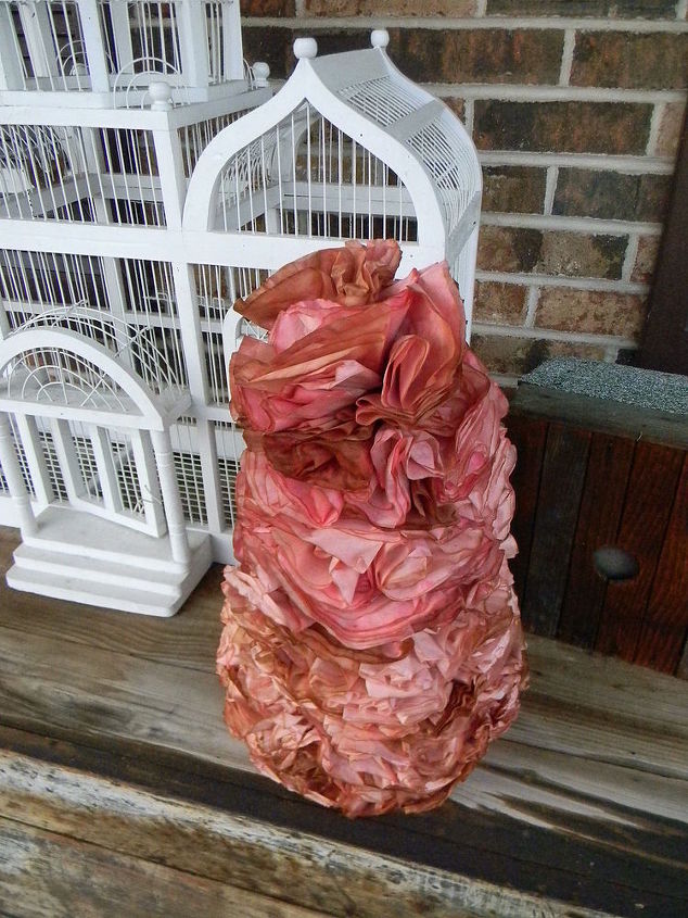 rose valentine s day coffee filter tree, crafts, repurposing upcycling, seasonal holiday decor, valentines day ideas, wreaths