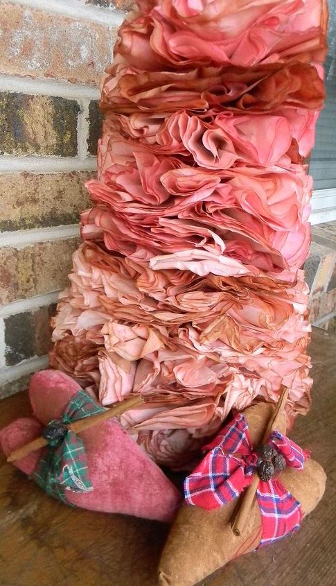 rose valentine s day coffee filter tree, crafts, repurposing upcycling, seasonal holiday decor, valentines day ideas, wreaths