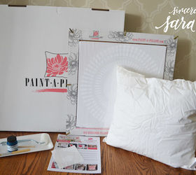 paint the perfect pillow to match your decor, crafts, living room ideas, reupholster