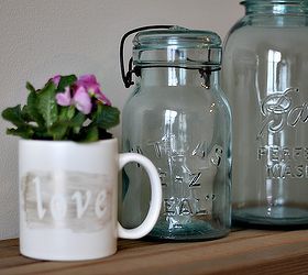 upcycled mug planter, crafts, flowers, gardening, home decor, repurposing upcycling