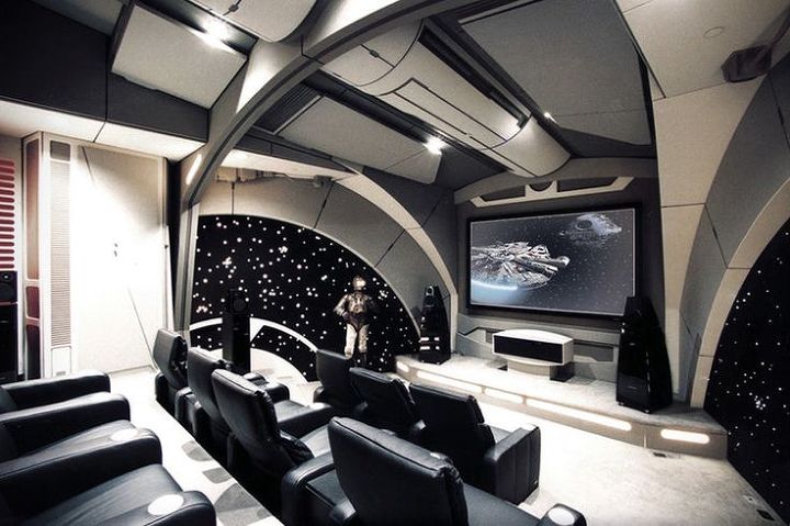 6 tips for creating the ultimate geeked out home theater or game room, entertainment rec rooms, Trendhunter com via Pinterest