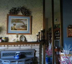 old fireplace revamped, fireplaces mantels, painting, wall decor, Old fireplace for the past 35 years BEFORE