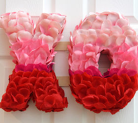 valentine s day xo rose petal wreath, crafts, seasonal holiday decor, valentines day ideas, wreaths