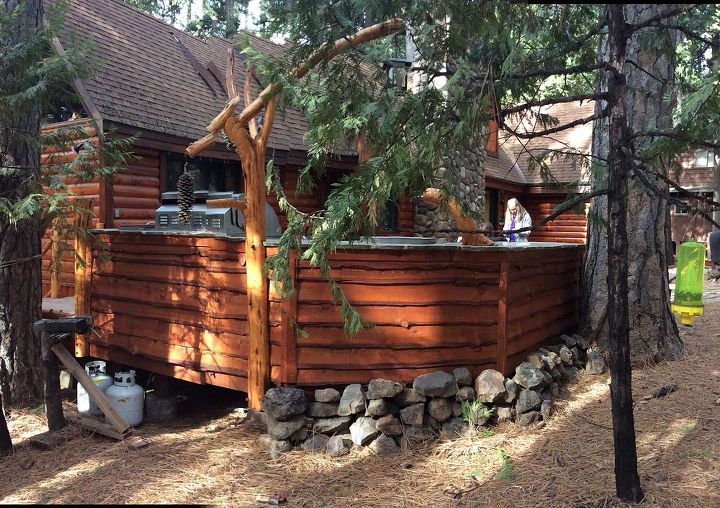 Rustic Outdoor Kitchen Hometalk