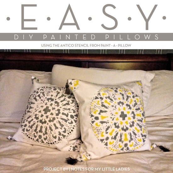easy diy painted pillows, bedroom ideas, crafts, how to, reupholster