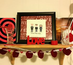 valentines shelf from found items, seasonal holiday decor, shelving ideas, valentines day ideas