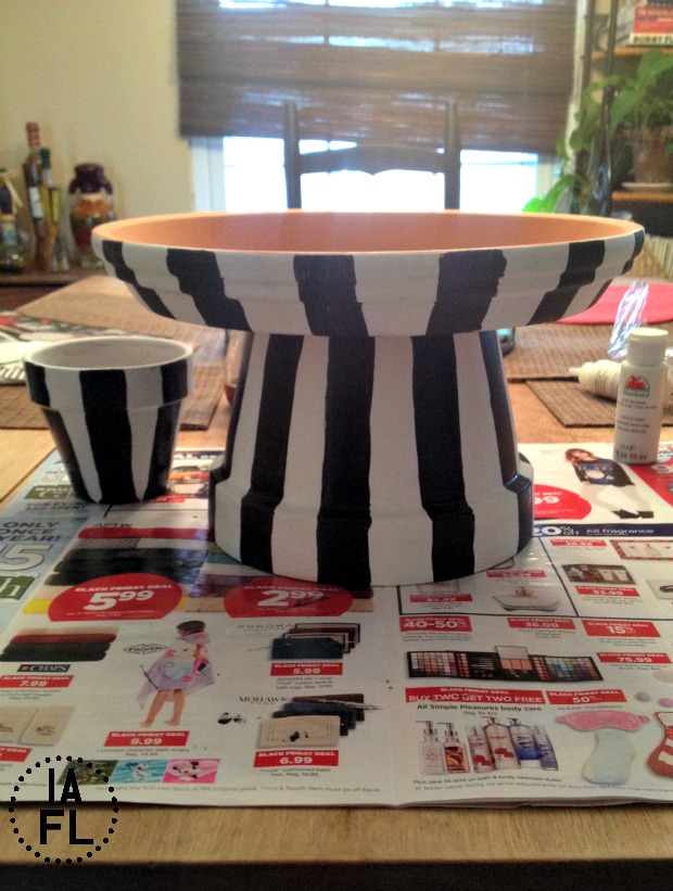 easy diy referee cake stand decoration gametime, crafts, how to, repurposing upcycling, seasonal holiday decor