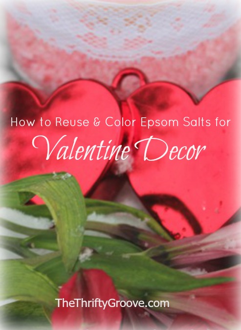 how to reuse color epsom salts for valentine s day, crafts, how to, repurposing upcycling, seasonal holiday decor, valentines day ideas
