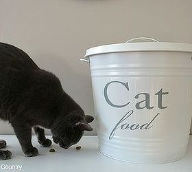 ballard designs knockoff pet food tin, pets animals, repurposing upcycling, storage ideas