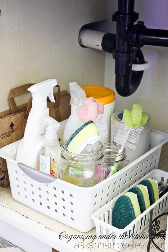 organizing under the kitchen sink for just 15, bathroom ideas, kitchen design, organizing