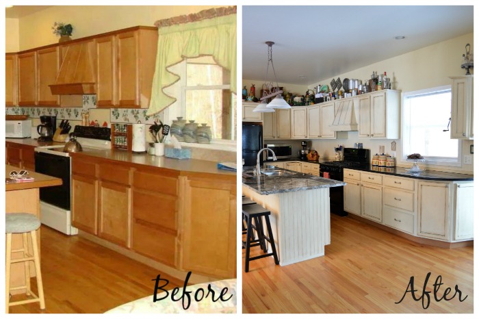 kitchen makeover using chalk paintannie sloan | hometalk