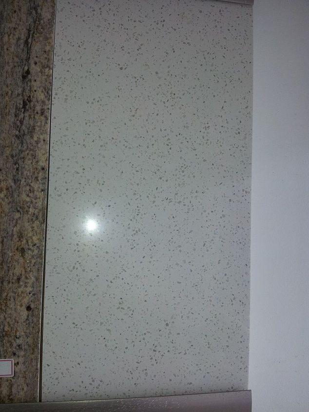 q granite vs quartz kitchen countertop, countertops, kitchen design, This is one of the white quartz I was considering