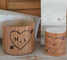 faux wrapped wood candles, crafts, how to, seasonal holiday decor, valentines day ideas