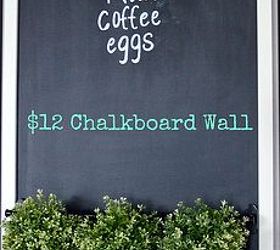 simple diy kitchen chalkboard, chalkboard paint, crafts, kitchen design, painting, Simple frugal chalkboard wall