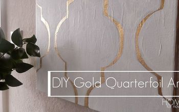 DIY Gold Quarterfoil Art