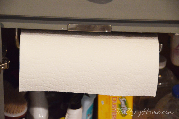 hidden paper towel holder, kitchen design, organizing, storage ideas